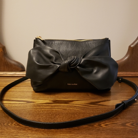 Ted Baker Handbags - Ted Baker Darnna Soft Knot Crossbody - Black